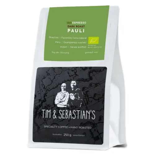 Pauli Bio Espresso front Tim and Sebastian's